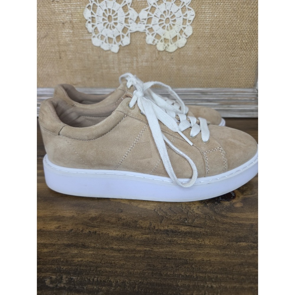 Authentic LAUREN RALPH LAUREN ANGELINE Brown Suede Women's Shoes Size 6 GUC - Picture 5 of 9